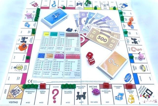 Hình ảnh cờ tỷ phú Monopoly ép nhựa cực hấp dẫn