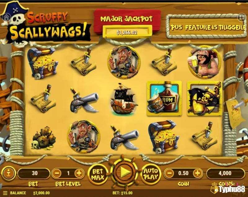 Scruffy Scallywags có chủ đề về những tên cướp biển