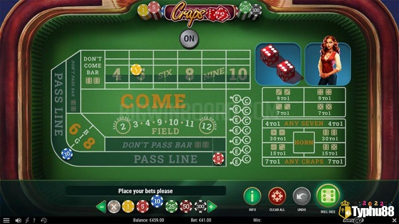 Craps là một trò chơi xúc xắc thường thấy tại các sòng bạc truyền thống và trực tuyến