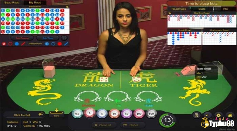 Table game Rồng hổ không thể bỏ qua