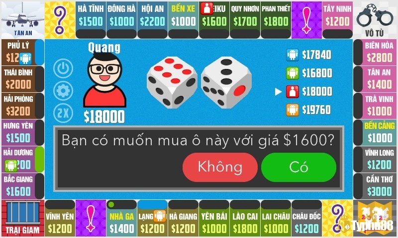 Luật chơi game vui cờ tỷ phú vô cùng hấp dẫn