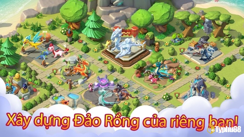 Các công trình trong Dragon Mania Legends đẹp mắt và độc đáo