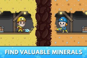 Game Idle Miner Tycoon - Trò chơi ông trùm đào mỏ