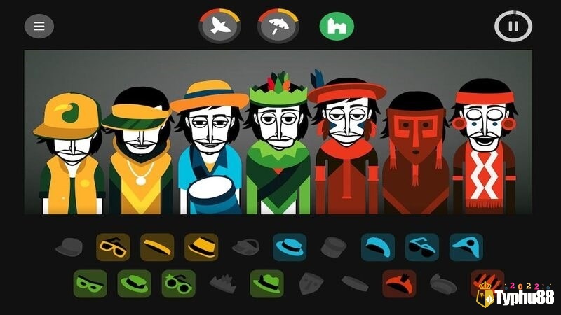 Phụ kiện thời trang trong Incredibox là điểm nhấn đặc biệt cho trò chơi