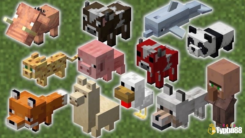 Game Minecraft Trial có hệ thống động vật đa dạng và ngộ nghĩnh