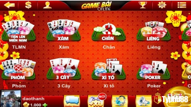 Game bài điện thoại thiết kế dễ sử dụng, dễ đặt cược