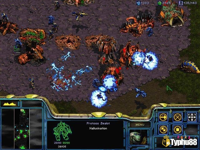 StarCraft là game chiến lược thời gian thực loại khoa học quân sự viễn tưởng