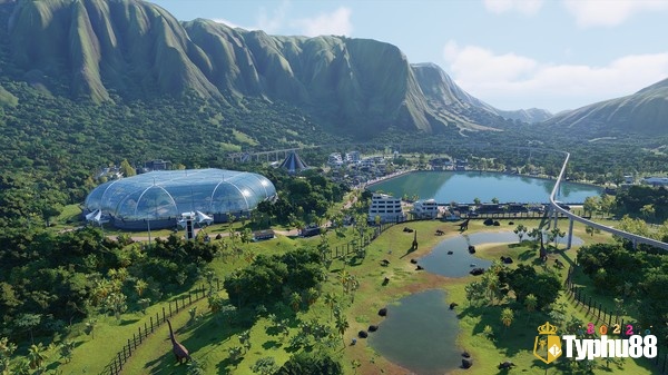 Các công trình trong Jurassic World Evolution 2 đồ sộ và hoành tráng