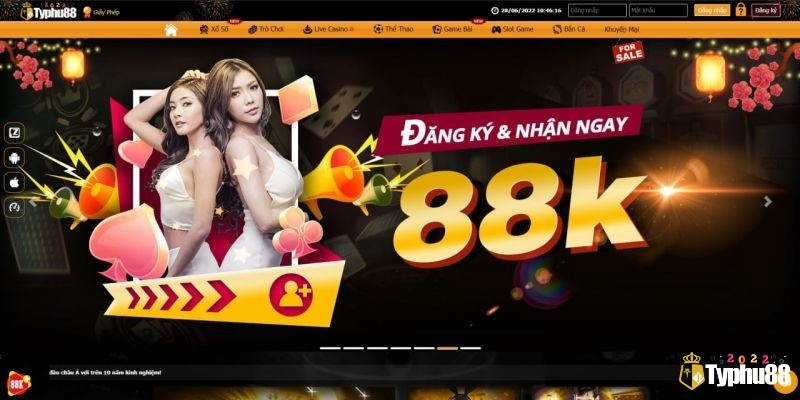 Giao diện trang web tài xỉu online typhu88 thân thiện, trực quan