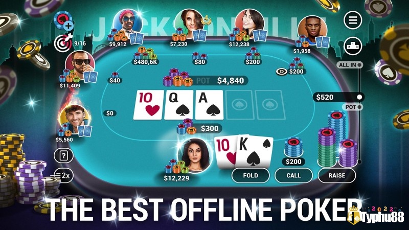 Thu hút trong top game bài offline phải nhắc đến Poker Offline