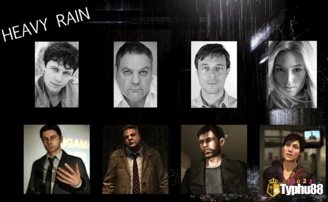 Trong Heavy Rain, Ethan tìm kiếm con trai bị bắt cóc, cùng với Madison Paige và hai cảnh sát Jayden