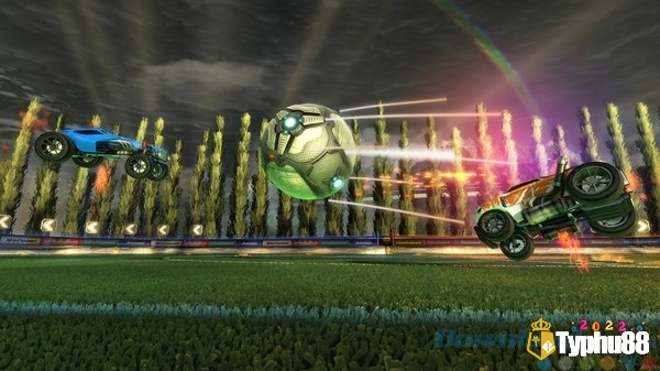 Giao diện của trò chơi ô tô đá bóng Rocket League