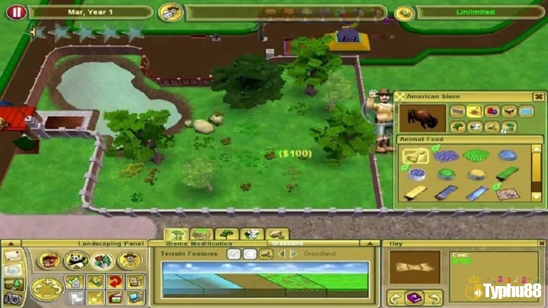 Zoo Tycoon sở hữu lối chơi đơn giản và thân thiện, giúp mọi game thủ dễ dàng làm quen và trải nghiệm