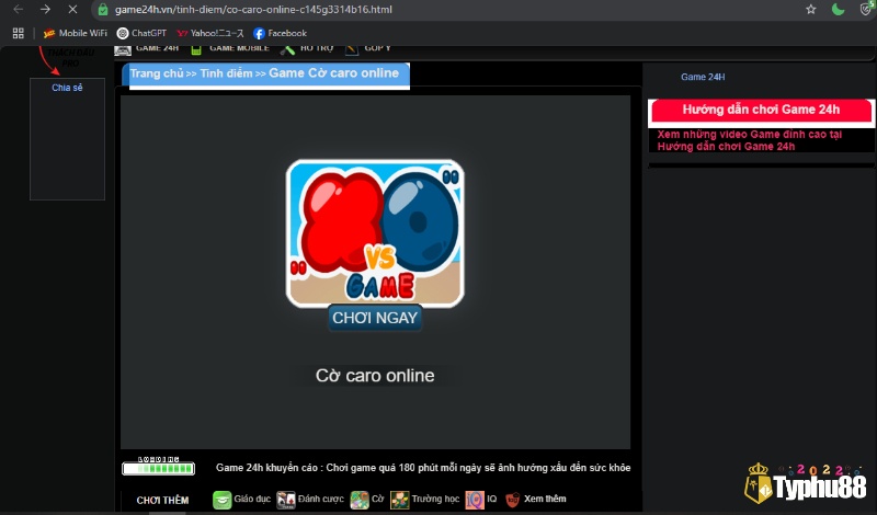 Website Game 24h với thiết kế giao diện đơn giản và dễ sử dụng dù là người mới
