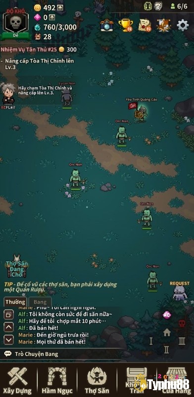 Các khu vực chiến đấu trong game là nơi bạn sẽ bắt các quái vật
