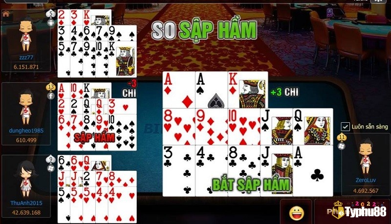 Chiến thuật và kỹ năng chơi mậu binh giỏi trong chia bài và xếp bài