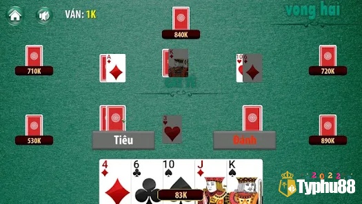 Cược thủ nào về nhất ở ván trước sẽ được đánh đầu tiên ở ván tiếp theo