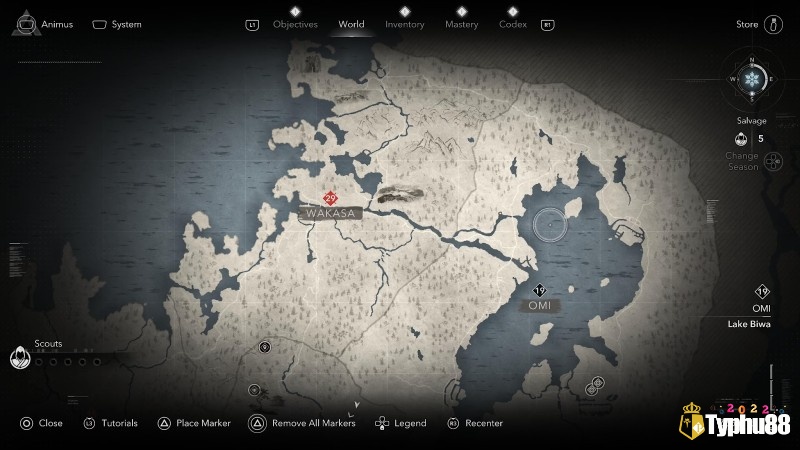 Bản đồ thế giới trong Assassin’s creed valhalla tái hiện châu Âu thế kỷ 9 với các vùng đất Na Uy, Anh và Asgard.
