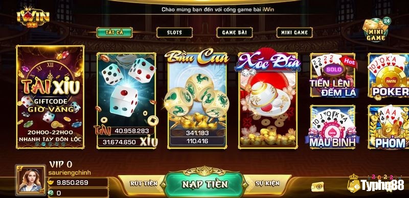 iWin cung cấp nhiều biến thể tiến lên miền Nam, miền Bắc với đồ họa sắc nét và nhiều ưu đãi hấp dẫn cho game thủ