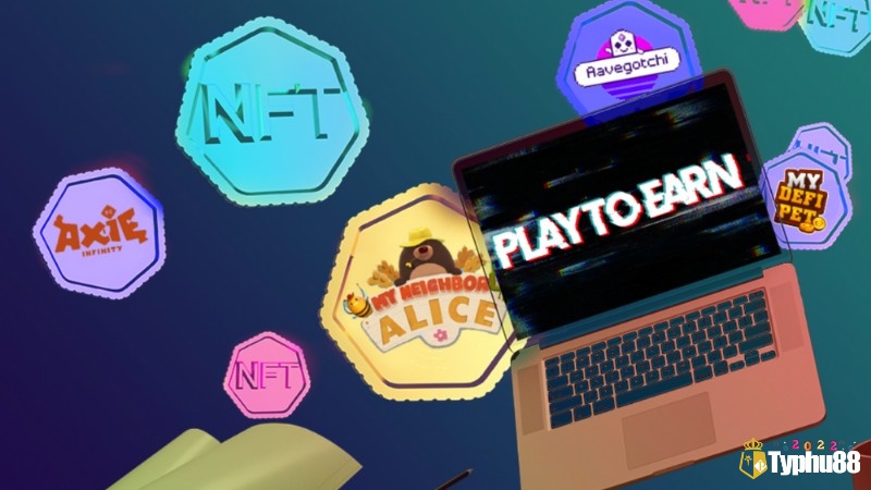 Mô hình game play to earn là gì kết hợp giữa blockchain với NFT và gamefi, tạo ra hệ sinh thái kiếm tiền từ chơi game