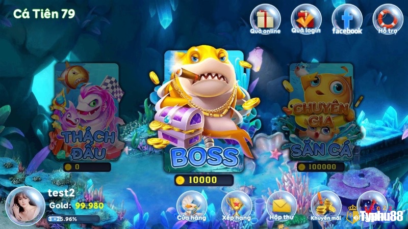 Cá boss thường xuất hiện hiếm, cần sử dụng kỹ năng đặc biệt và phối hợp đồng đội để tiêu diệt thành công.