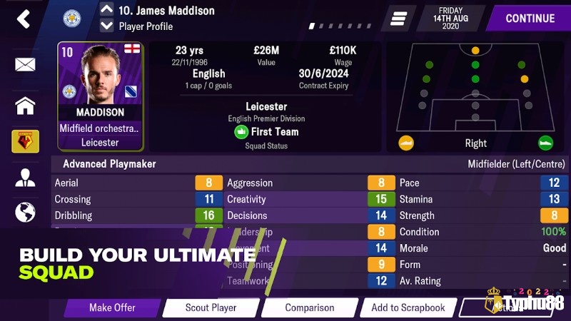 Game Football Manager 2021 có lối chơi chính là quản lý và phát triển đội bóng cho riêng bạn