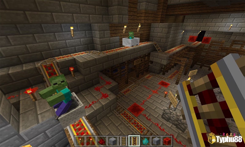 Redstone cho phép tạo ra các cơ chế tự động hóa thông minh trong Minecraft.