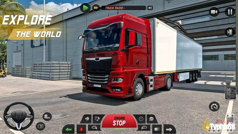 Tùy chỉnh xe tải với sơn và nội thất độc đáo cùng Euro Truck Driving Games 3D