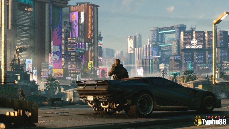 Đồ họa ấn tượng của Cyberpunk 2077 nâng trải nghiệm nhập vai, dù phong cách đơn giản vẫn có thể cuốn hút