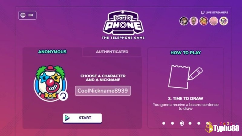 Gartic Phone vui nhộn cùng bạn bè với lối chơi đoán chữ sáng tạo.