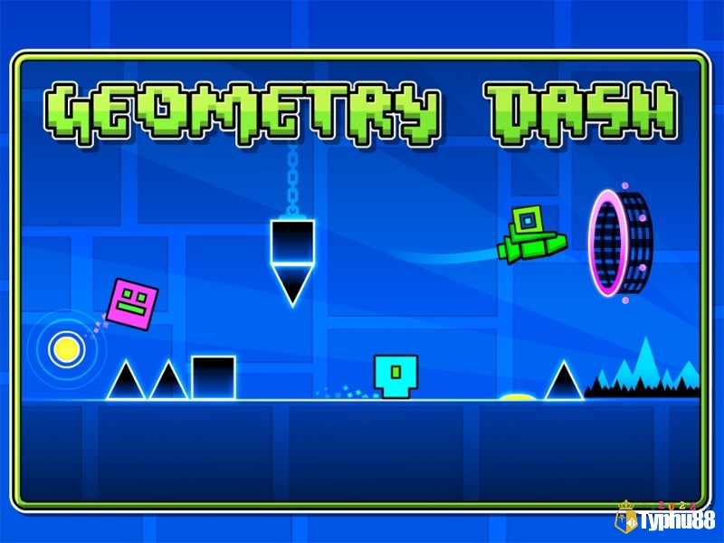 Game ức chế Geometry Dash kết hợp âm nhạc và nhịp điệu