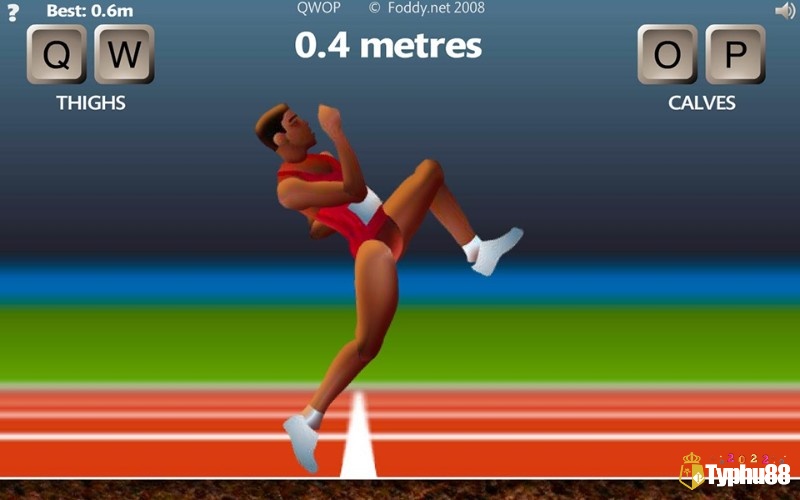 Game QWOP với cách điều khiển nhân vật khó nhất