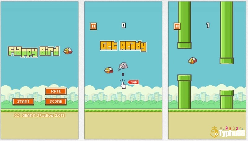 Game ức chế iOS Flappy Bird với lối chơi đơn giản mà cực khó chịu