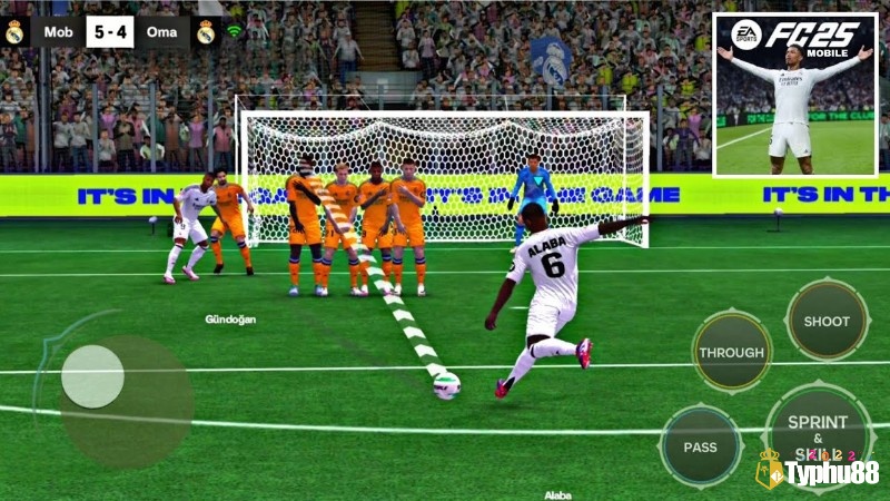 EA Sports FC Mobile về game bóng đá với đội hình cầu thủ nổi tiếng.