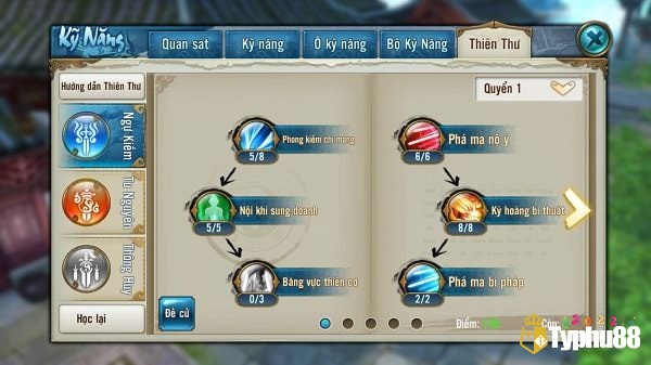 Kỹ năng và combo PvP hiệu quả cho từng môn phái Tru tiên game mobile