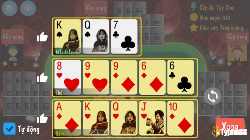 Giao diện trực quan và tối ưu trải nghiệm giúp game thủ gắn bó lâu dài với game bài Mậu Binh 2025.