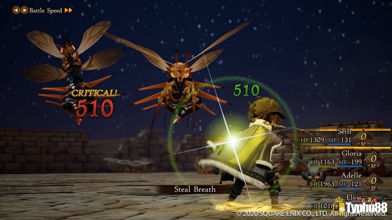 Game Bravely Default II có lối chơi đậm chất chiến thuật theo lượt JRPG