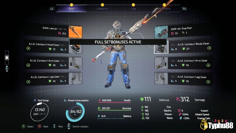 Hệ thống tùy biến sâu trong game The Surge 2 cho phép tạo ra nhiều phong cách chiến đấu riêng biệt.