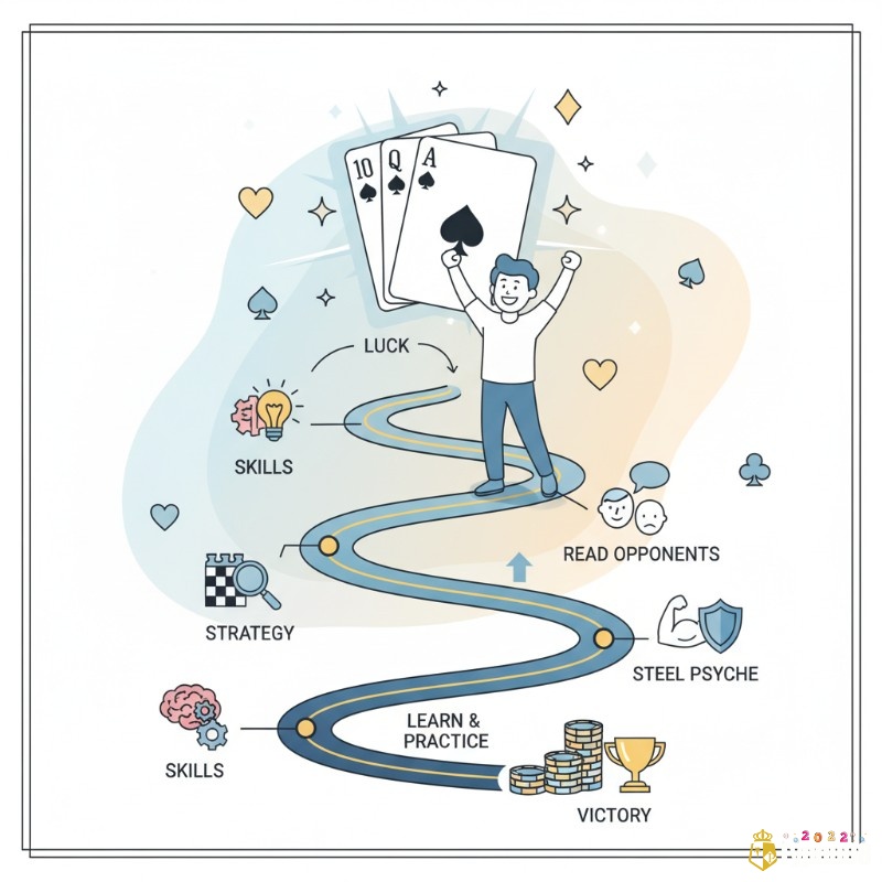 Người chơi poker kết hợp may mắn, chiến thuật sắc bén và tâm lý vững vàng để tối đa hóa chiến thắng