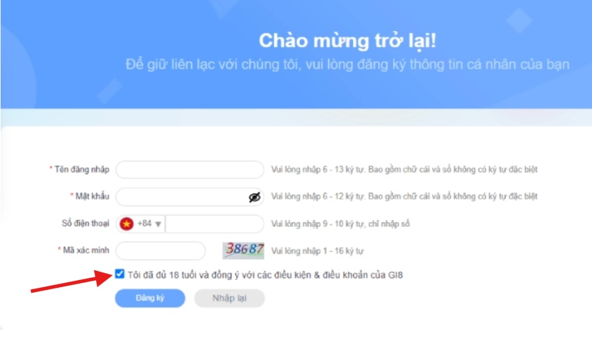 Đăng ký Gi8 nhanh chóng nhận 100K – Hướng dẫn chi tiết