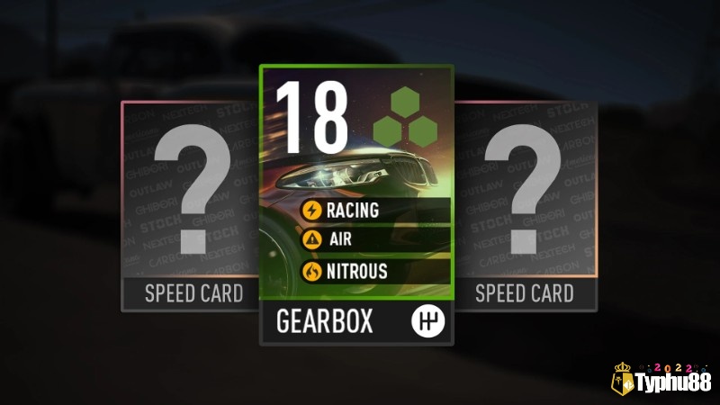 Màn hình nâng cấp xe trong Game Need for Speed Payback với các thẻ chỉ số