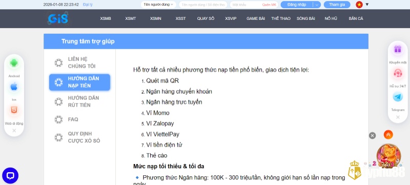 Nạp rút nhanh là lợi thế cạnh tranh lớn của GI8