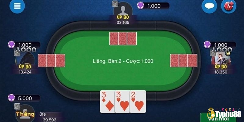 Tất cả người chơi úp bài mà chỉ còn 1 người cược tố thì người chơi đó là người thắng