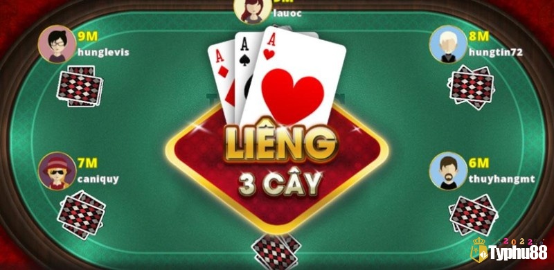 Bài liêng là game bài sử dụng 3 lá bài để cược tố
