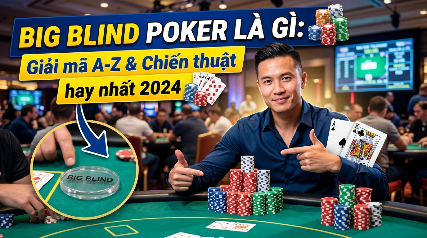 Big Blind Poker là gì? Giải mã A-Z & Chiến thuật hay nhất 2026