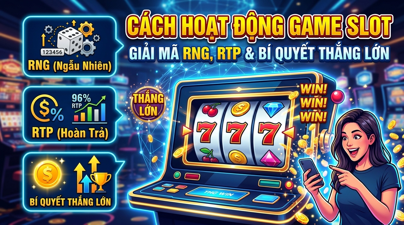 Cách hoạt động game slot: Giải mã RNG, RTP & Bí quyết thắng