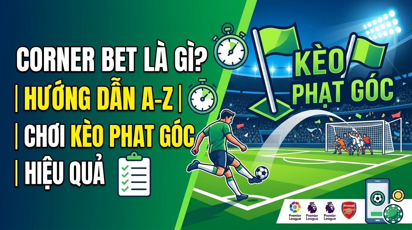 Corner bet là gì? Hướng dẫn chơi kèo phạt góc hiệu quả A-Z