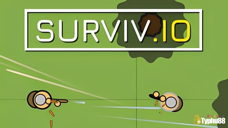 Surviv.io với góc nhìn từ trên xuống và phong cách sinh tồn battle royale