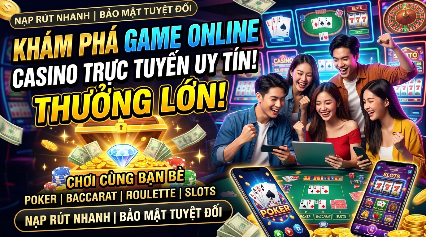 Game online chơi cùng bạn bè: Casino trực tuyến uy tín thưởng