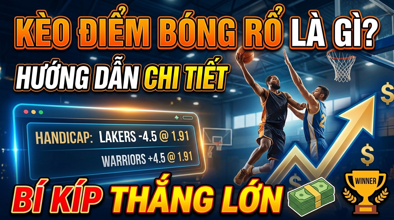 Kèo điểm bóng rổ là gì? Hướng dẫn chi tiết, bí kíp thắng lớn